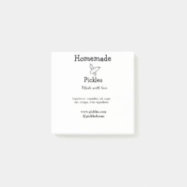 Bloco De Notas Picles feitos em casa com amor adicionar texto sit