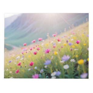 Bloco De Notas Picturesco Paisagem Meadow Valley Nature Serene