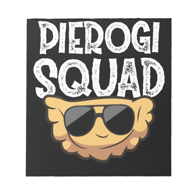 Bloco De Notas Pierogi Squad Polonês Comida Funny (Frente)