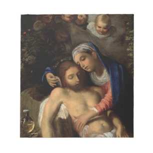 Bloco De Notas Pietà (Maria e Jesus) (por Adam Elsheimer)