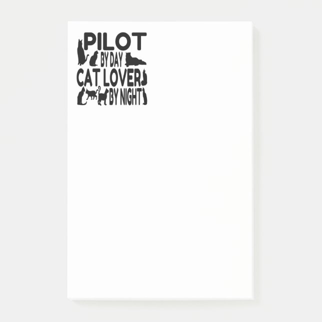 Bloco De Notas Piloto do Cat Lover (Frente)