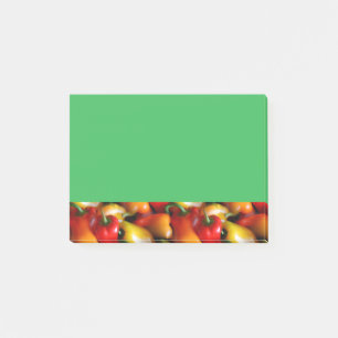 Bloco De Notas Pimentos vermelhos e amarelos