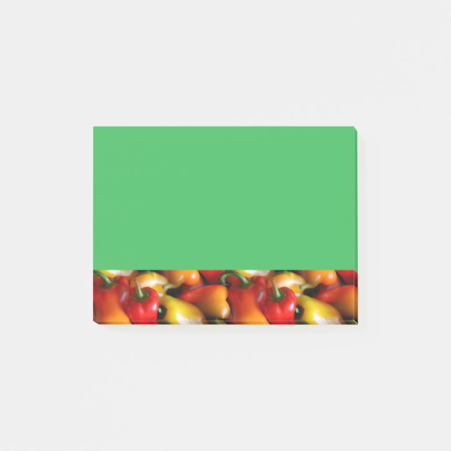 Bloco De Notas Pimentos vermelhos e amarelos (Frente)