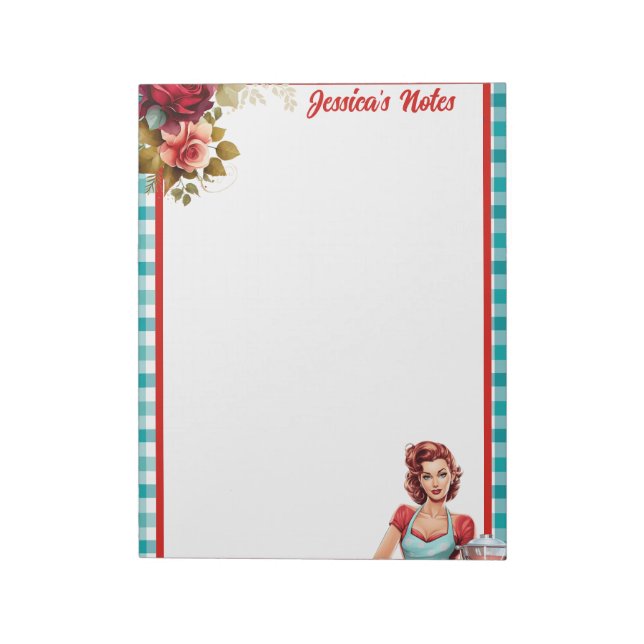 Bloco De Notas Pinagem Azul Clássica (Invertido)