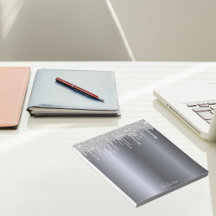 Pingente de brilho prateado com nome