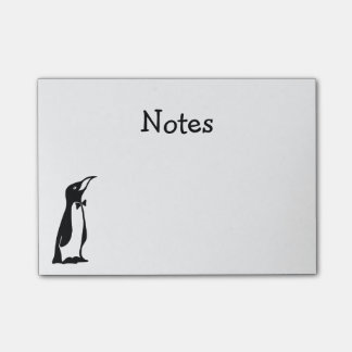 Bloco De Notas Pinguim-branco preto-branco-bonito e personalizado