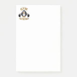 Bloco De Notas Pinguim com um sino