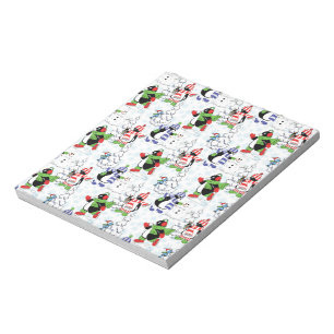 Bloco De Notas Pinguim de Natal patinando