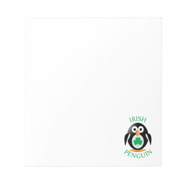Bloco De Notas Pinguim irlandês (Frente)