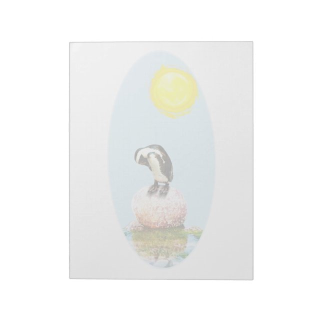 Bloco De Notas Pinguim Nápoles no Sol (Invertido)