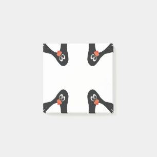 Bloco De Notas Pinguins Caprichosos nos cantos das notas