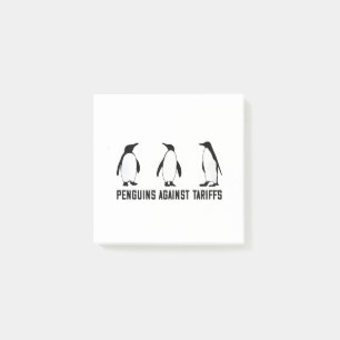 Bloco De Notas Pinguins Contra Tarifas Anti-Trump Taxesx