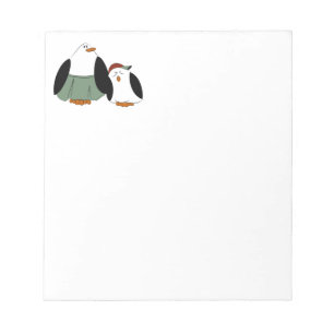 Bloco De Notas Pinguins de Cartoon