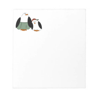 Bloco De Notas Pinguins de Cartoon