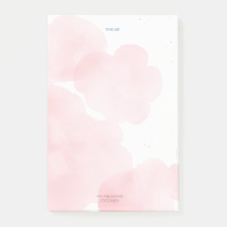 Bloco De Notas Pink Clouds To Do List Pad