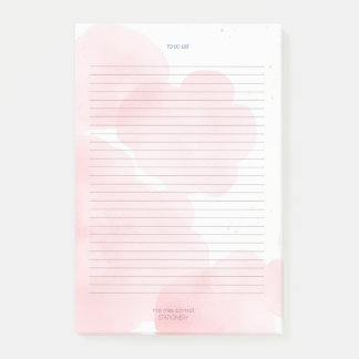 Bloco De Notas Pink Clouds To Do List Pad
