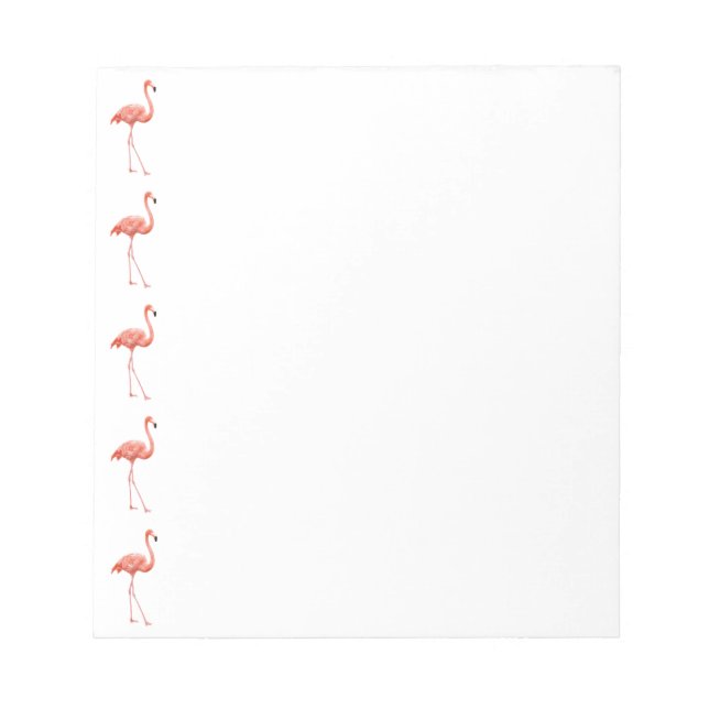 Bloco De Notas Pink Flamingo Patterno Feminino (Frente)