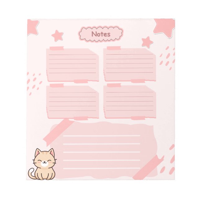 Bloco De Notas Pink Notepad  (Frente)