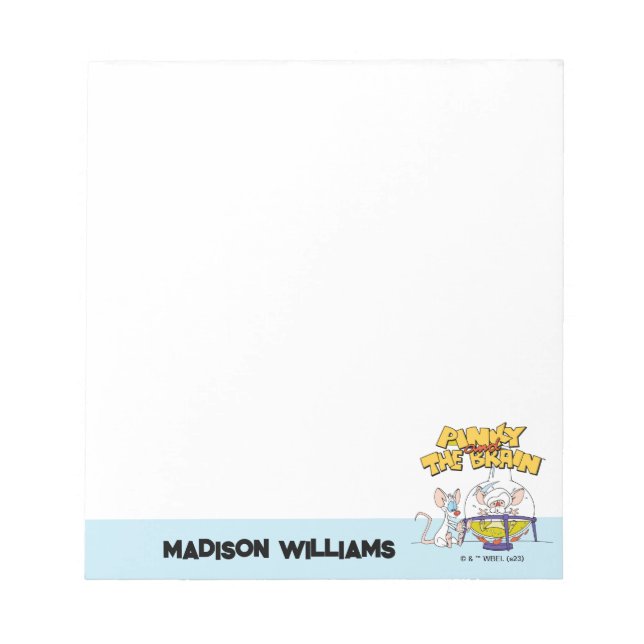 Bloco De Notas Pinky e o Cérebro | Ciências laboratoriais (Frente)