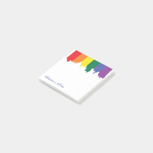 Bloco De Notas Pintura arco-íris Orgulho gay LGBT Personalizada