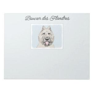 Bloco De Notas Pintura Bouvier des Flandres - Arte Cachorra Origi