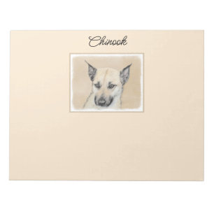 Bloco De Notas Pintura Chinook (Orelhas Apontadas) - Arte Canina