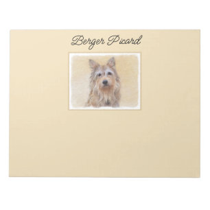 Bloco De Notas Pintura de Berger Picard - Arte de Cachorro Origin