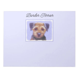 Bloco De Notas Pintura de Borda Terrier - Arte de Cachorro Origin