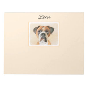 Bloco De Notas Pintura De Cachorro Descortada Arte Animal Origina