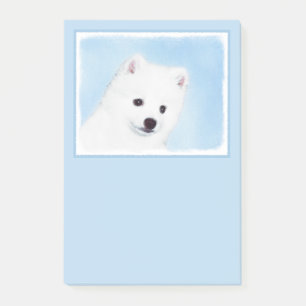 Bloco De Notas Pintura de Cão no Esquimó Americano - Arte de C