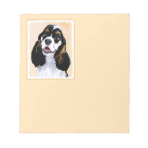 Bloco De Notas Pintura De Cocker Spaniel (Participante) - Arte De