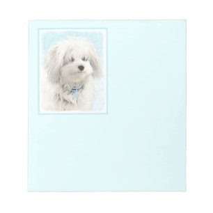 Bloco De Notas Pintura de Coton de Tulear - Arte de Cão Original