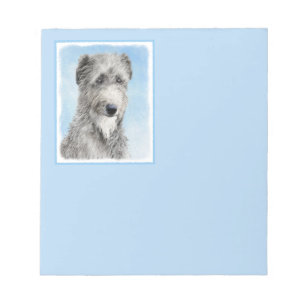 Bloco De Notas Pintura De Deerhound Escocês - Cachorro Original C