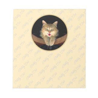 Bloco De Notas Pintura de Gatos Loucos - Arte de Gato Original Bo