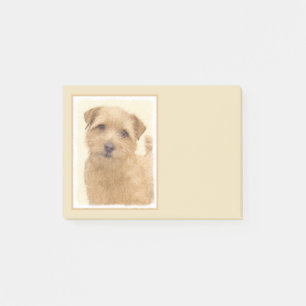 Bloco De Notas Pintura de Norfolk Terrier - Arte de Cachorro Orig