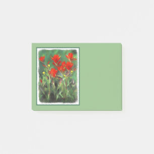 Bloco De Notas Pintura de pincel indiano - Arte de flor original