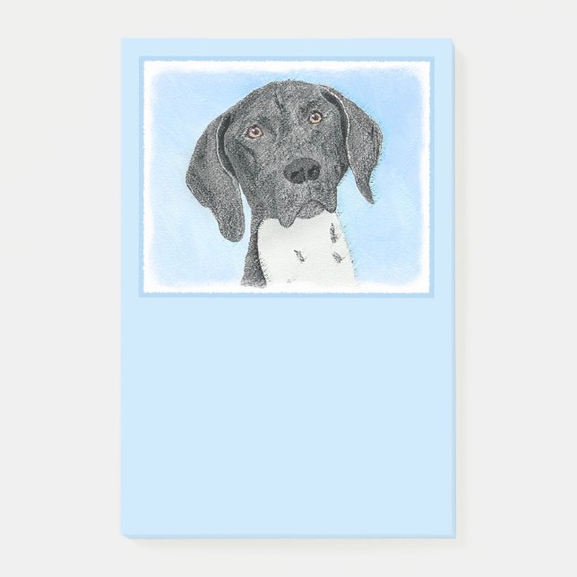 Bloco De Notas Pintura de ponteiro em branco alemão - Arte origin (Frente)
