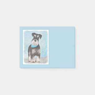 Bloco De Notas Pintura de Schnauzer (Miniatura) - Cachorro Origin