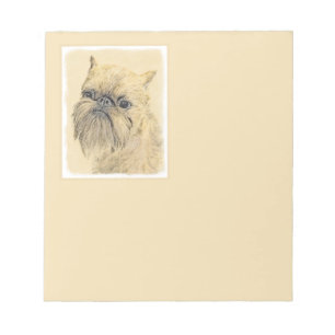 Bloco De Notas Pintura do Griffon de Bruxelas - Adorável Arte Ori