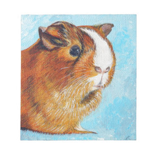 Bloco De Notas Pintura do Porquinho-da-Índia Coconut