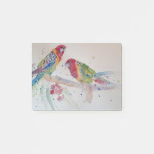 Bloco De Notas Pintura em Aquarela Vermelha