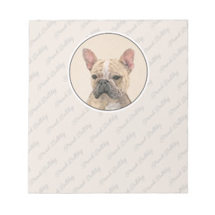 Bloco De Notas Pintura em Bulldog Francês (Sable) - Pintura Origi