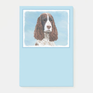 Bloco De Notas Pintura em inglês Springer Spaniel original