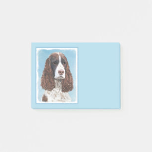 Bloco De Notas Pintura em inglês Springer Spaniel original