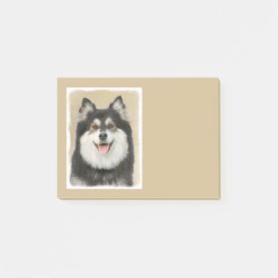 Bloco De Notas Pintura em Lapfund, Finlandês - Arte Cão Origina
