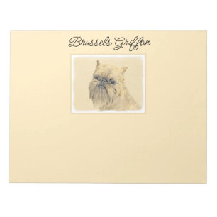 Bloco De Notas Pintura em Massa de Bruxelas Griffon - Arte Origin