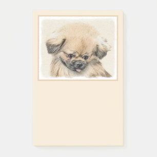 Bloco De Notas Pintura em Pekingese - Arte Cachorra Original