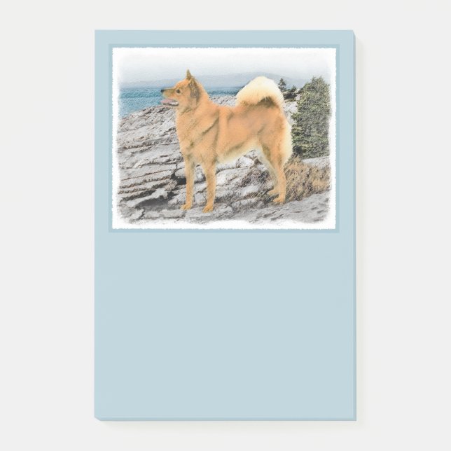 Bloco De Notas Pintura em Seashore - Arte Canina (Frente)