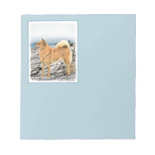 Bloco De Notas Pintura em Seashore - Arte Canina