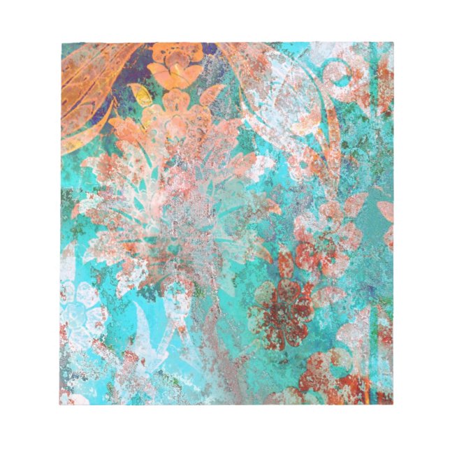 Bloco De Notas Pintura Floral (Frente)